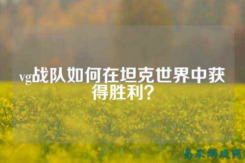 vg战队如何在坦克世界中获得胜利？