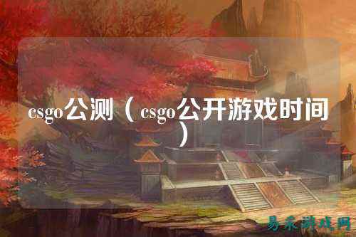 csgo公测(csgo公开游戏时间)