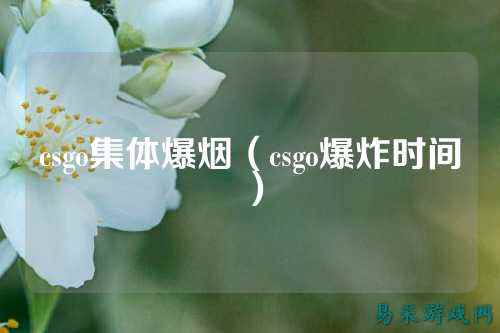 csgo集体爆烟(csgo爆炸时间)