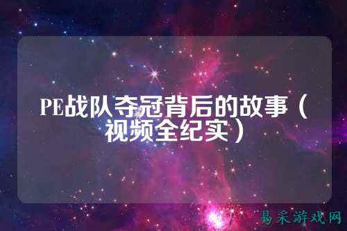 PE战队夺冠背后的故事（视频全纪实）