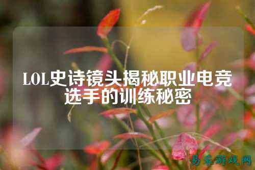 LOL史诗镜头揭秘职业电竞选手的训练秘密