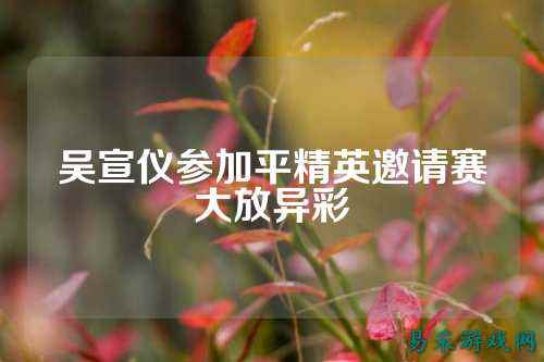 吴宣仪参加平精英邀请赛大放异彩