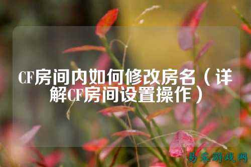 CF房间内如何修改房名(详解CF房间设置操作)