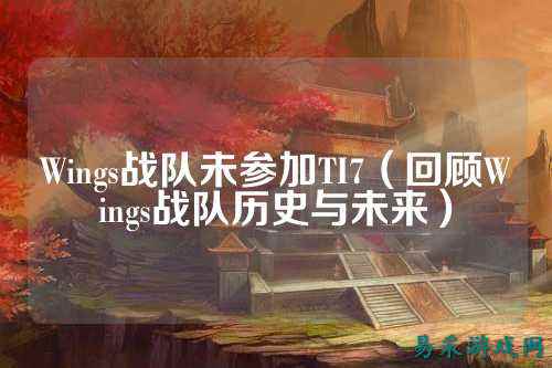 Wings战队未参加TI7（回顾Wings战队历史与未来）
