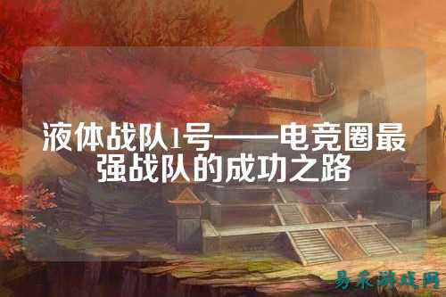 液体战队1号——电竞圈最强战队的成功之路