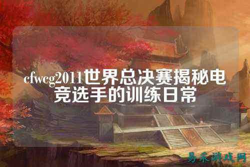 cfwcg2011世界总决赛揭秘电竞选手的训练日常
