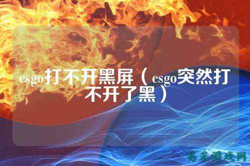 csgo打不开黑屏（csgo突然打不开了黑）