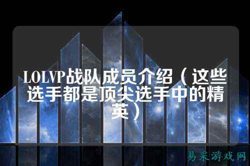 LOLVP战队成员介绍（这些选手都是顶尖选手中的精英）