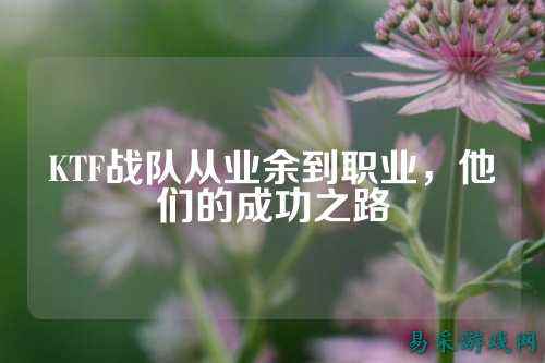 KTF战队从业余到职业，他们的成功之路