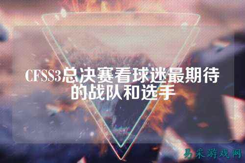 CFSS3总决赛看球迷最期待的战队和选手