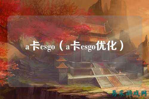 a卡csgo（a卡csgo优化）
