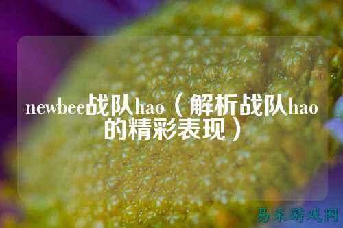 newbee战队hao（解析战队hao的精彩表现）