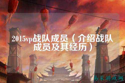 2015vp战队成员（介绍战队成员及其经历）