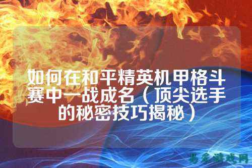 如何在和平精英机甲格斗赛中一战成名(顶尖选手的秘密技巧揭秘)