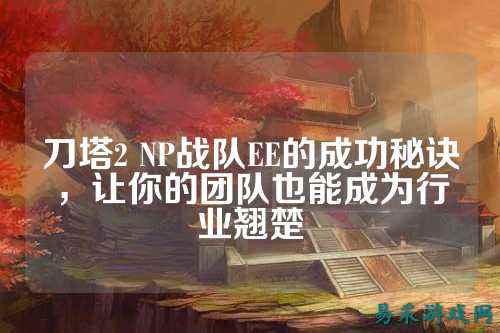 刀塔2 NP战队EE的成功秘诀，让你的团队也能成为行业翘楚