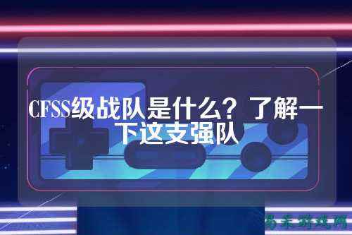 CFSS级战队是什么？了解一下这支强队