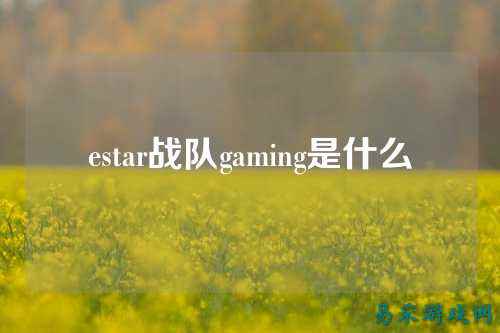 estar战队gaming是什么