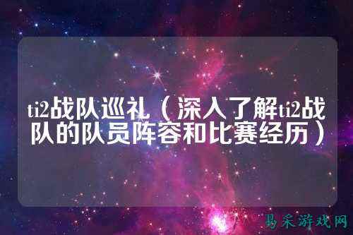 ti2战队巡礼（深入了解ti2战队的队员阵容和比赛经历）