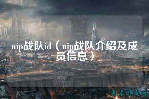 nip战队id（nip战队介绍及成员信息）