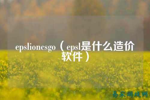 epslioncsgo（epsl是什么造价软件）