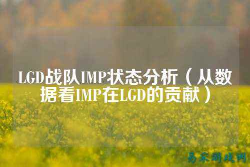 LGD战队IMP状态分析（从数据看IMP在LGD的贡献）