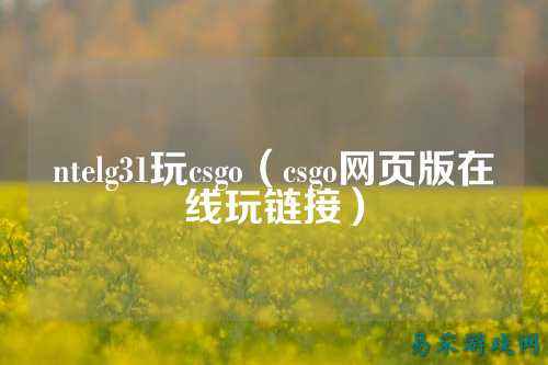 ntelg31玩csgo(csgo网页版在线玩链接)