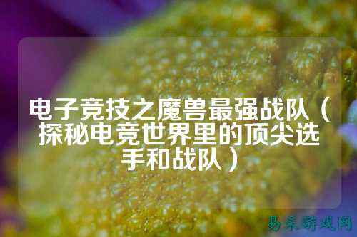 电子竞技之魔兽最强战队（探秘电竞世界里的顶尖选手和战队）