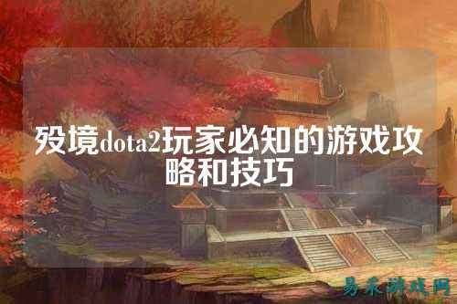 殁境dota2玩家必知的游戏攻略和技巧