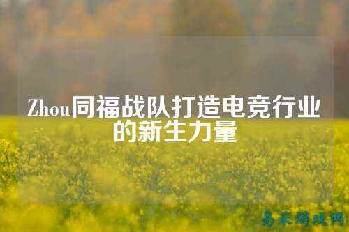 Zhou同福战队打造电竞行业的新生力量
