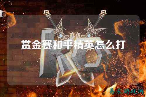 赏金赛和平精英怎么打