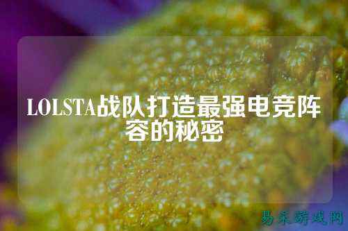 LOLSTA战队打造最强电竞阵容的秘密