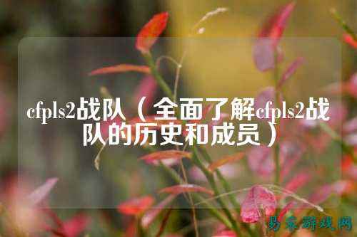 cfpls2战队（全面了解cfpls2战队的历史和成员）