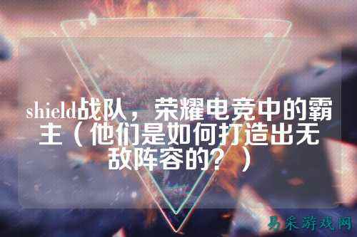 shield战队，荣耀电竞中的霸主（他们是如何打造出无敌阵容的？）