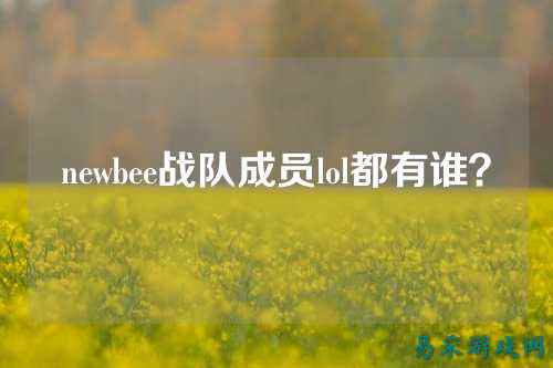 newbee战队成员lol都有谁？