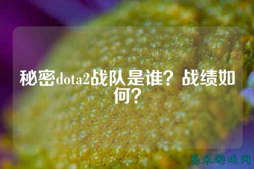 秘密dota2战队是谁？战绩如何？