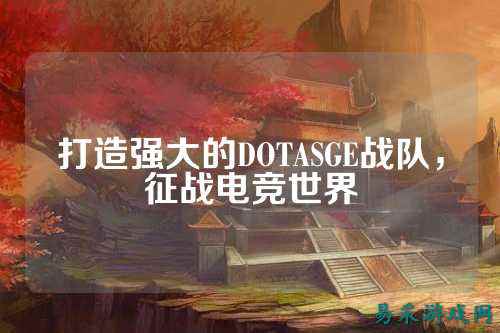 打造强大的DOTASGE战队，征战电竞世界