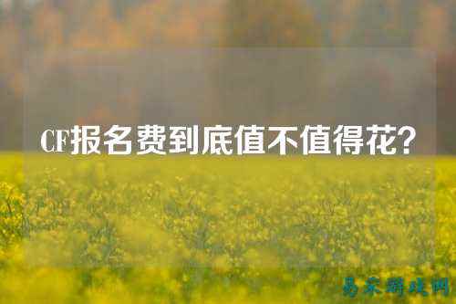 CF报名费到底值不值得花?