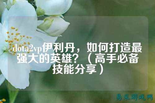 dota2vp伊利丹，如何打造最强大的英雄？（高手必备技能分享）