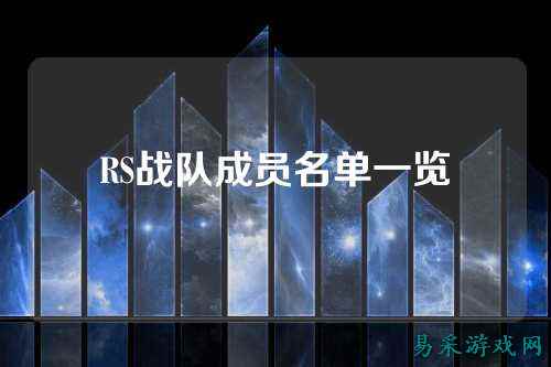 RS战队成员名单一览