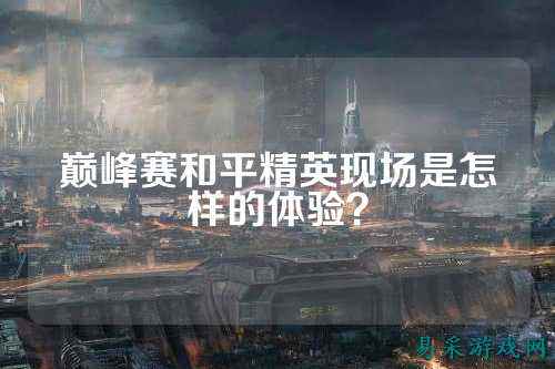 巅峰赛和平精英现场是怎样的体验?