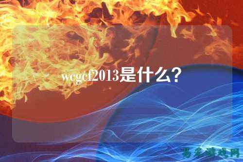 wcgcf2013是什么?