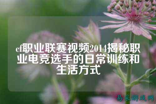 cf职业联赛视频2014揭秘职业电竞选手的日常训练和生活方式