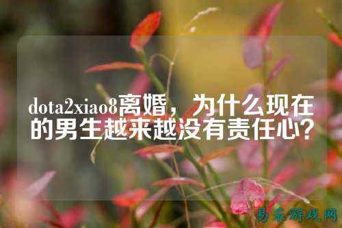 dota2xiao8离婚,为什么现在的男生越来越没有责任心?