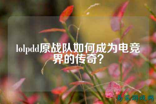lolpdd原战队如何成为电竞界的传奇？