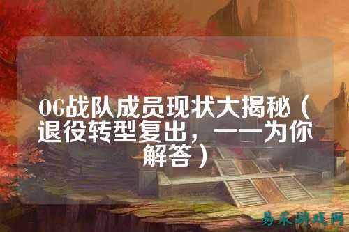 OG战队成员现状大揭秘（退役转型复出，一一为你解答）