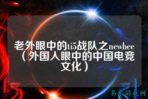 老外眼中的ti5战队之newbee（外国人眼中的中国电竞文化）