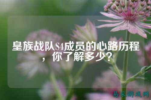 皇族战队S4成员的心路历程，你了解多少？