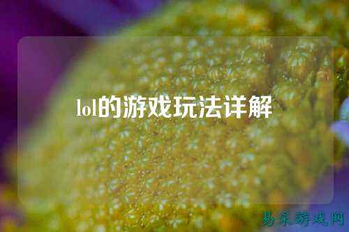 lol的游戏玩法详解