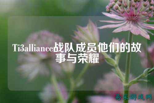 Ti3alliance战队成员他们的故事与荣耀