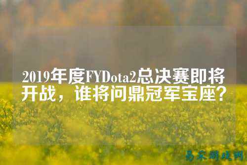 2019年度FYDota2总决赛即将开战,谁将问鼎冠军宝座?